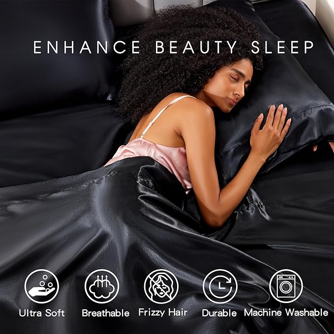 FreshCulture Satin Sheets Full Size - Image 7