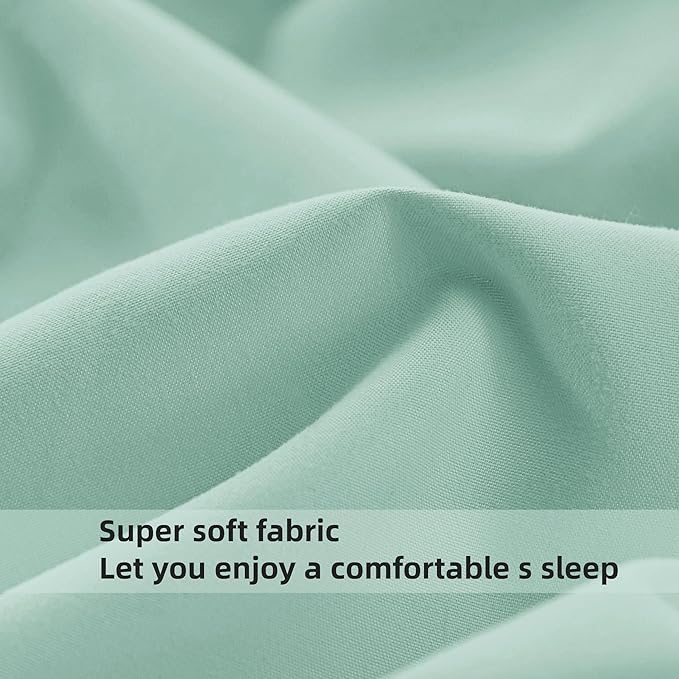 HBHLFZ Full Fitted Sheet Only, Soft Breathable Bottom Sheet - Image 4