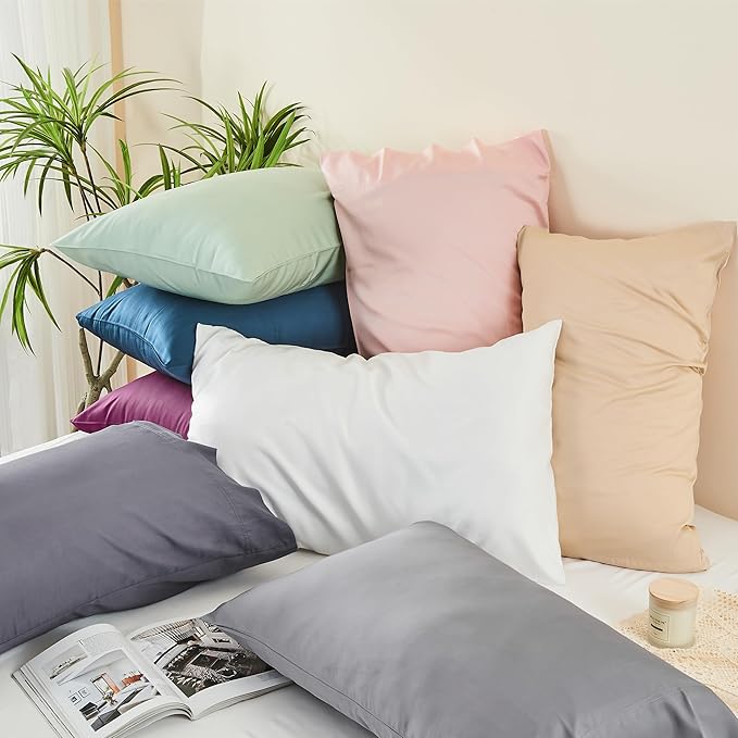 BEDELITE King Size Pillow Cases Set of 2, Rayon Derived from Bamboo, Cooling - Image 7