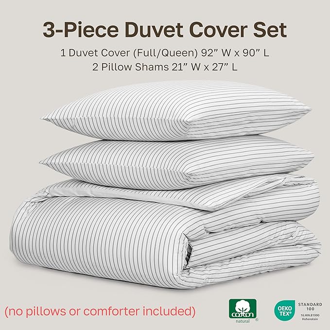 California Design Den Printed 100% Cotton Full/Queen Duvet Cover Set - Image 5