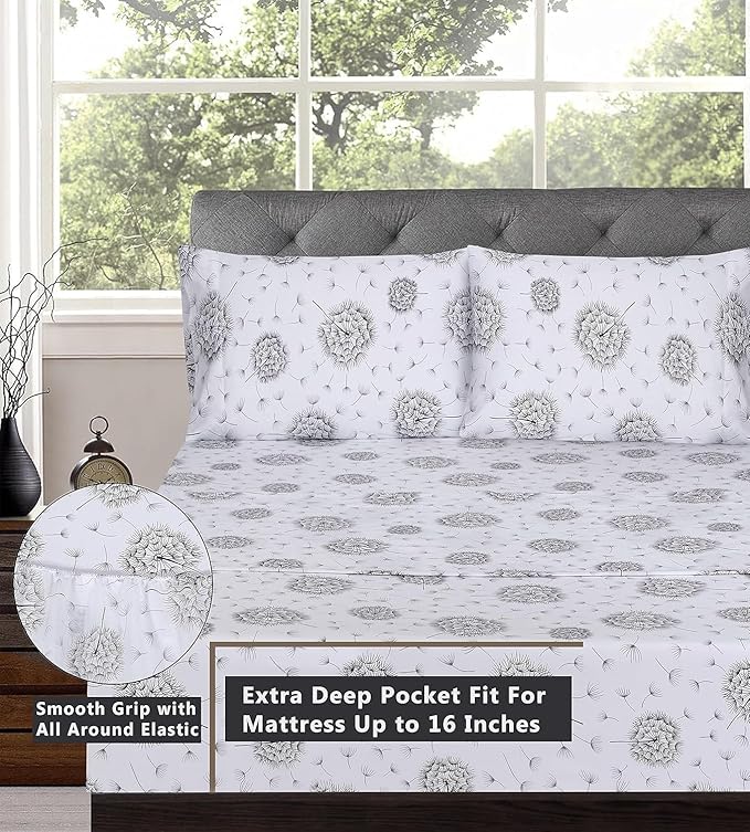RUVANTI 100% Cotton Sheets – Full Size Percale Bedding, Cooling & Breathable - Image 5