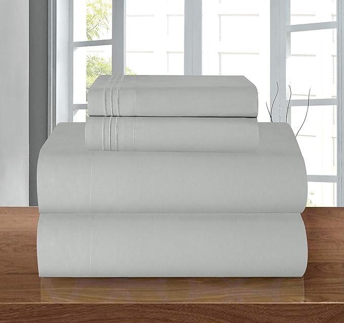 Elegant Comfort Luxury 1500 Premium Hotel Quality Microfiber 4-Piece Sheet Set by ELEGANTCOMFORT