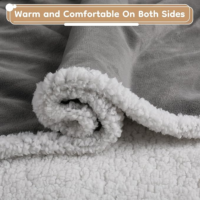 LaffyLo Heated Throw Blanket 50 x 60, Fast Heating Electric Blanket, Dual-Sided - Image 3
