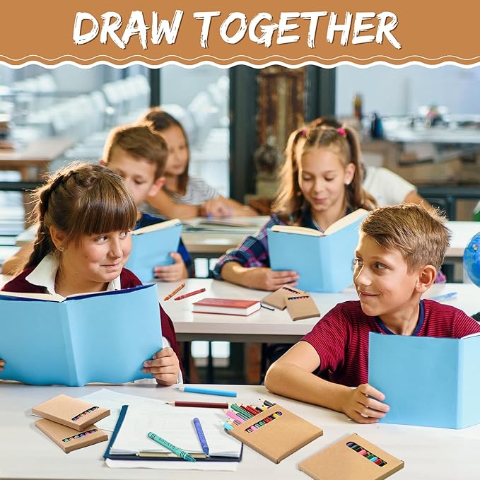 10 Sets Bulk Back to School Supplies, Colored Pencils Pre-Sharpened and Crayons Holiday Bundle in Box Mini Pencils Crayons Bulk Classroom Teacher Supplies, Cute Back to School Gifts-DeskoryOffice