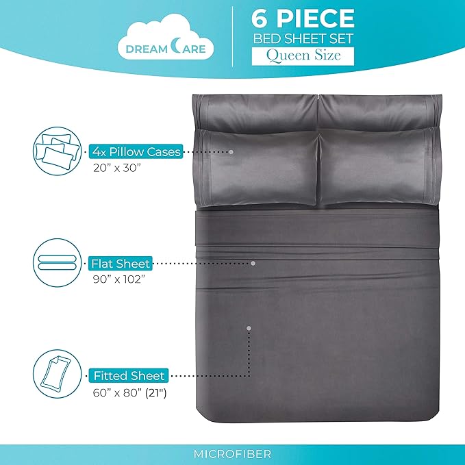 DREAMCARE Queen Sheet Set - Image 4