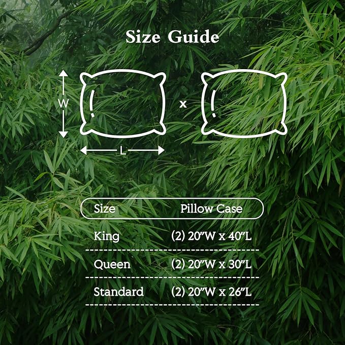 Cooling Pillowcases Queen Size Set of 2, Viscose Derived from Bamboo - Image 7