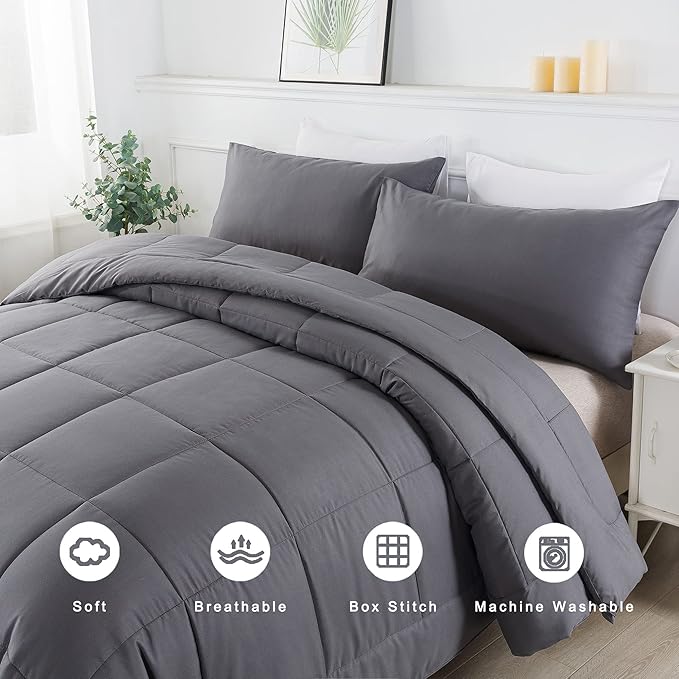 DOWNCOOL King Size Comforter Set -All Season Bedding Comforters Sets - Image 3