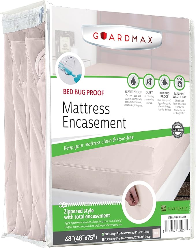 Guardmax Jersey Knitted RV Size Zippered Mattress Encasement by Guardmax