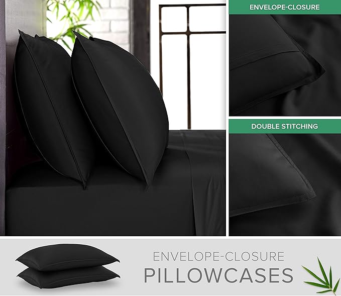 Pure Bamboo Split King Sheets, Genuine 100% Organic Viscose Derived from Bamboo - Image 3