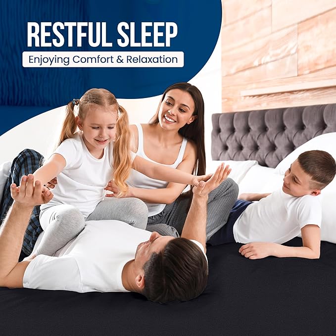 King Size Mattress Protector Waterproof, Premium 200 GSM Terry Mattress Cover - Image 7