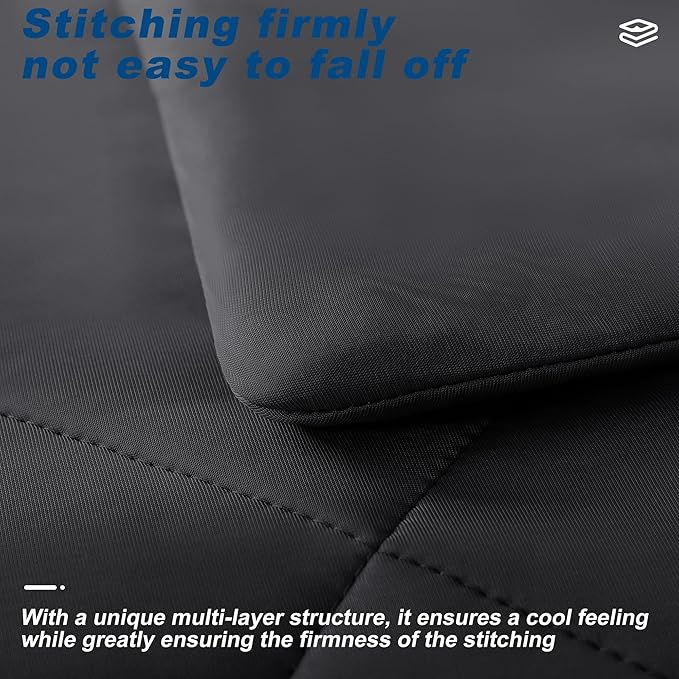 Cooling Comforter Twin Size, Double-Sided Cold Tech Fabric Quilted Bed - Image 4