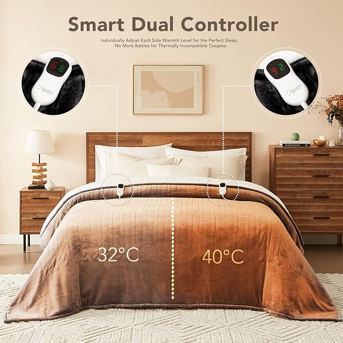 Homemate Electric Heated Blanket Full Size - Image 6