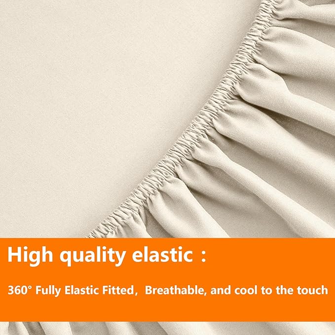 TAIMIT Light Beige Queen Size Comforter Set - Image 6
