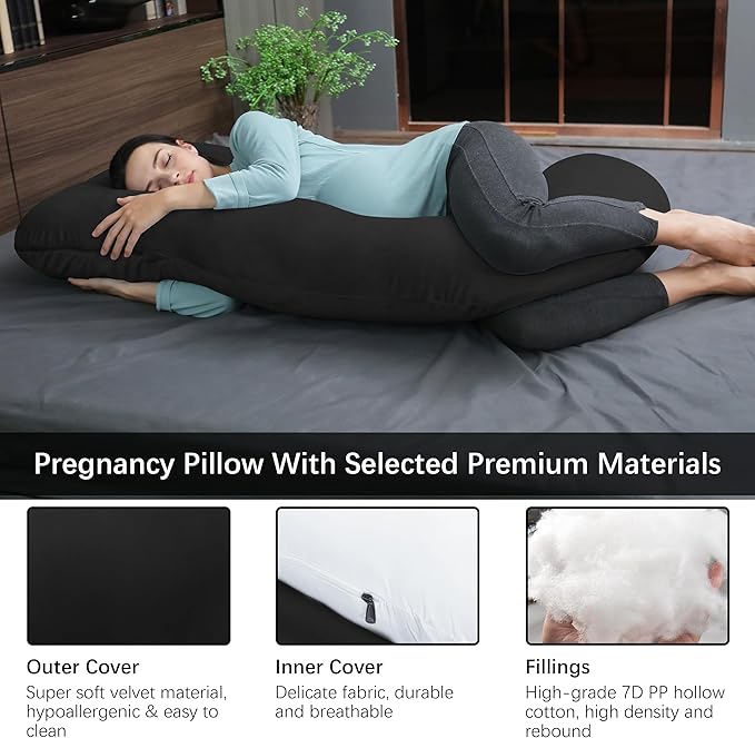 MOON PARK Pregnancy Pillows for Sleeping - Image 3