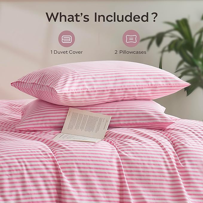 JELLYMONI King Duvet Cover Set, Cotton Duvet Cover 2 Pieces - Image 3