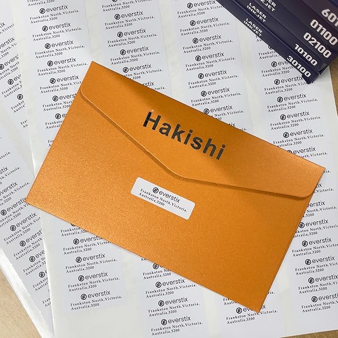 1/2" x 1-3/4", 100 Sheets, 8000 Return Address Labels for Laser & Inkjet Printers, Letter Size-DeskoryOffice