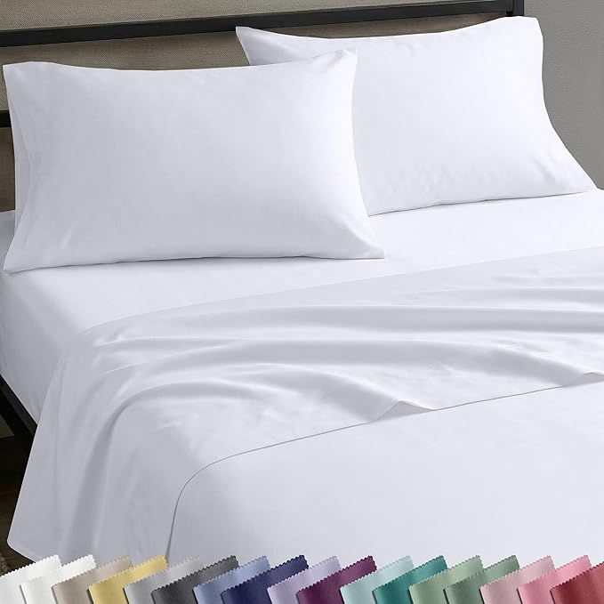 California Design Den Natural 100% Cotton Sheets Full Size Bed Set by CaliforniaDesignDen