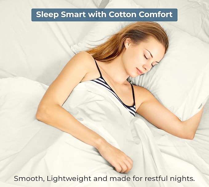 Royale Linens 100% Organic Cotton Twin XL Flat Sheet Only - Image 9