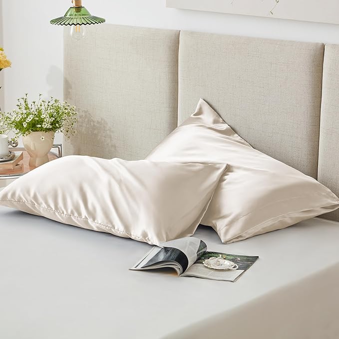 Love's cabin Satin Pillowcase Set of 2 Standard Size 20x26, Cooling Pillow - Image 5
