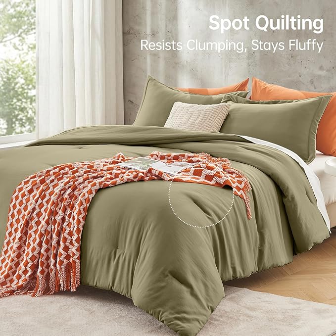 MUXHOMO Full Comforter Set, All Season Ultra Soft Down Alternative Bedding - Image 5