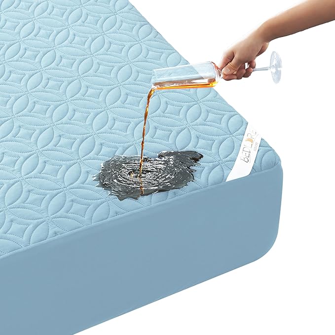 BEDLORE Waterproof Mattress Protector, Queen Size Mattress Pad by Bedlore
