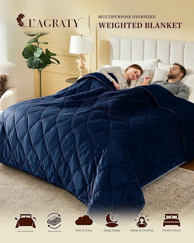 L'AGRATY King Size Weighted Blanket - Image 2