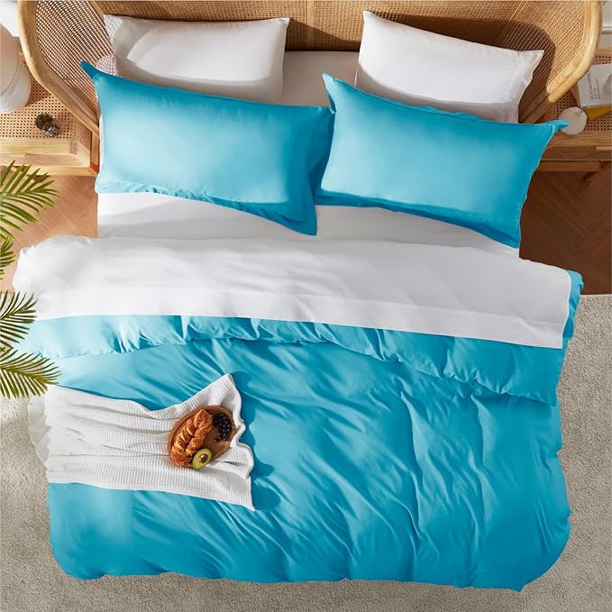 Nestl Bright Blue Duvet Cover Full Size - Image 5