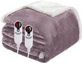 Electric Heated Blanket Queen Size 84"x90", Soft Flannel by Soypipo
