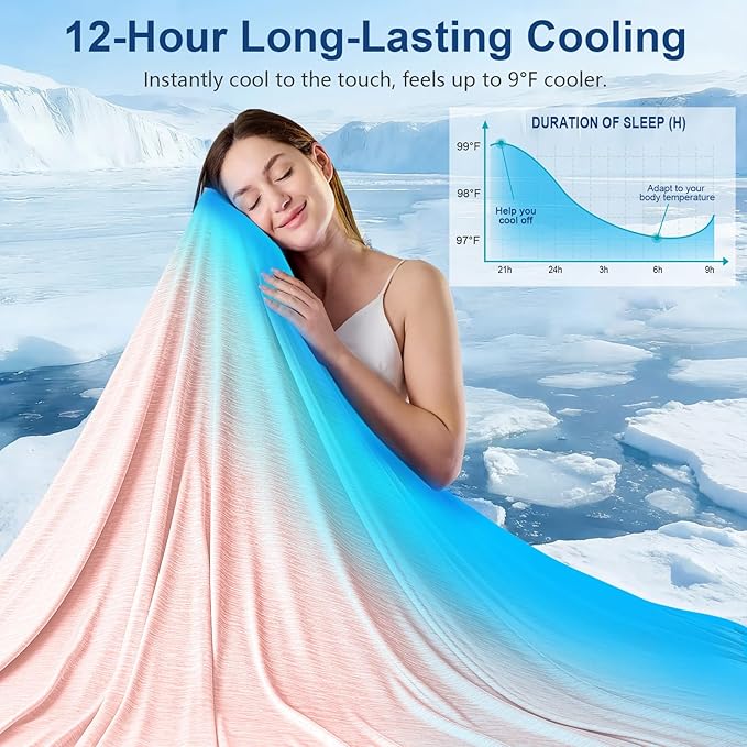 KMUSET Cooling Blanket Throw, Double Sided Summer Cooling Blankets - Image 2