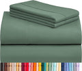 LuxClub 4 PC California King Sheet Set, Breathable Luxury Bed Sheets, Deep by LuxClub