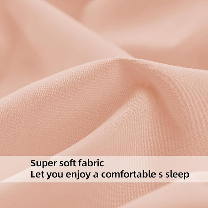 HBHLFZ Twin XL Fitted Sheet Only 2 Pack, Soft Breathable Bottom Sheet - Image 4