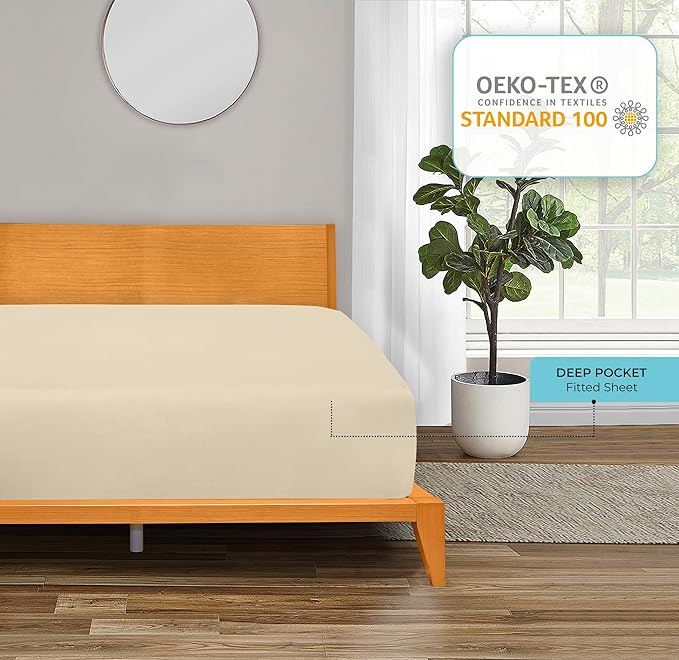 Royale Linens Fitted Sheet King - Image 7