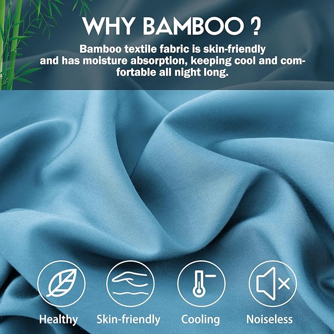 Body Pillowcase with Zipper Cooling Viscose from Bamboo Zippered Pillowcases - Image 2