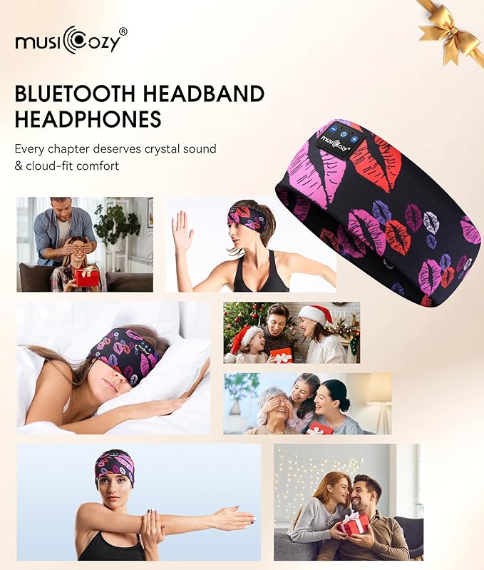 MUSICOZY Sleep Headphones Bluetooth 5.4 Headband, Wireless Earphones Music - Image 8