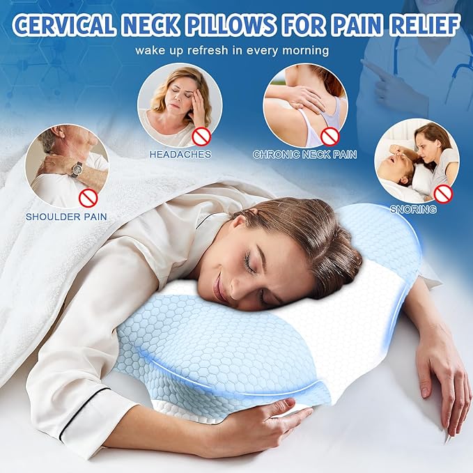 Cervical Neck Pillows with Memory Foam - Image 6