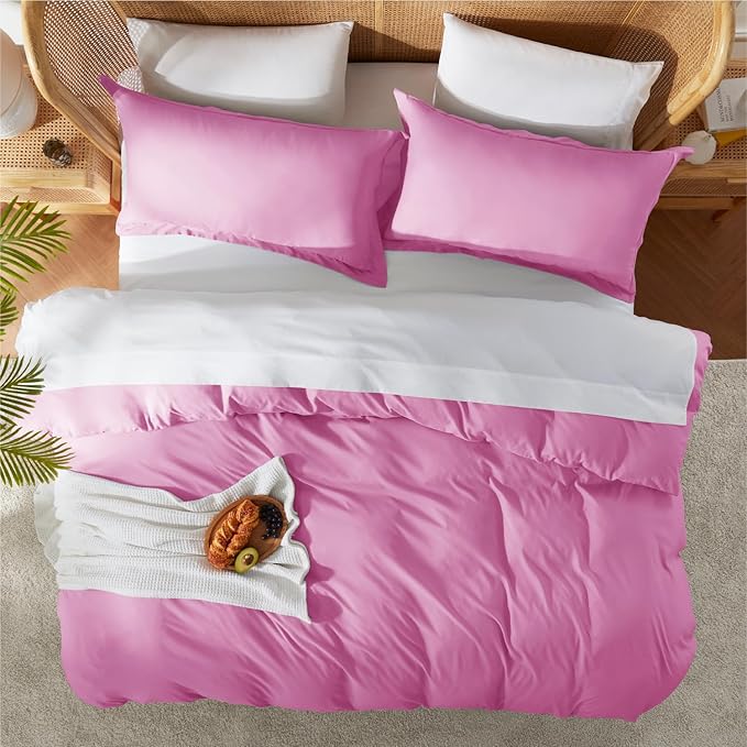 Nestl Light Pink Duvet Cover Full Size - Image 5