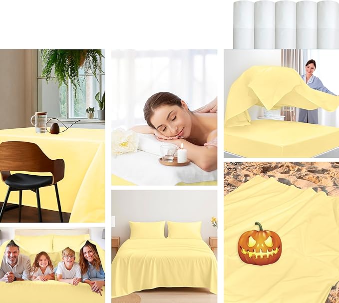 Royale Linens 100% Organic Cotton Full Flat Sheet Only - Image 8