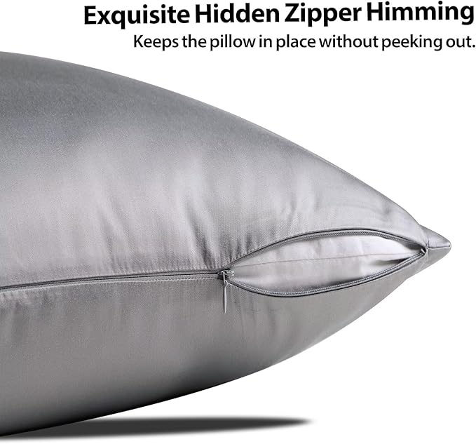 4 Pack Cooling Pillow Cases, Viscose Derived from Bamboo Pillow Protectors - Image 3