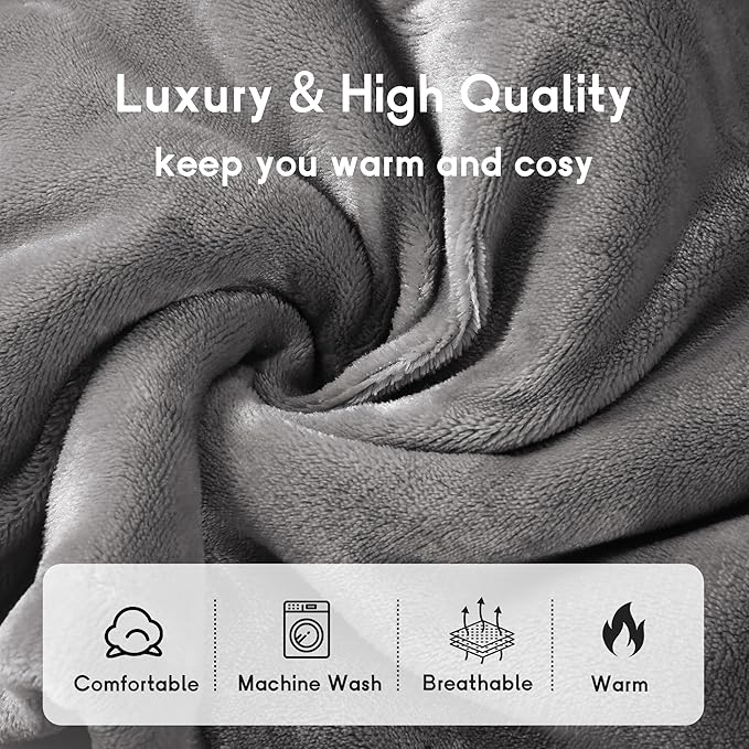 Heated Blanket Electric Blanket Queen Size 84''x90'' - Image 3