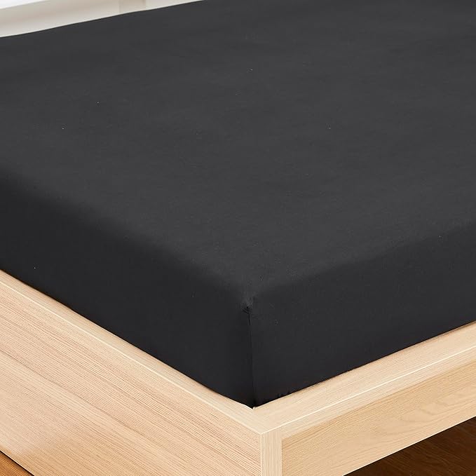 Queen Fitted Sheet Only with Full Elastic & Built in Corner Sheet Straps to - Image 4