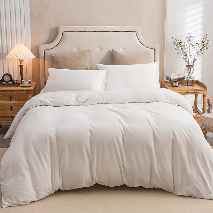 PURE ERA Jersey Knit Duvet Cover Set 100% T-Shirt Cotton Super Soft Comfy 2pc - Image 6