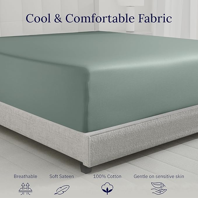 California Design Den Queen Size Fitted Sheet Only - Image 8