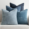 MIULEE Pack of 4 Couch Throw Pillow Covers 24x24 Inch Neutral Blue Soft by MIULEE