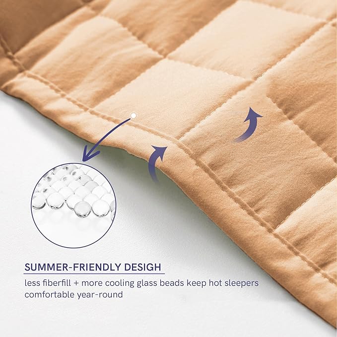 YnM 25lbs Weighted Blanket for Adults, Heavy Bed Throw Blanket - Image 4