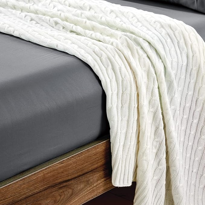 FreshCulture King Fitted Sheets, Bulk Pack of 6, Deep Pocket, Soft Microfiber - Image 5