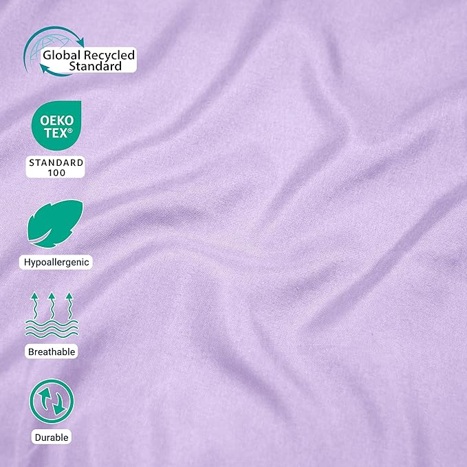 ZPECC Pillow Cases King Size Set of 4, 20x36 Envelope Closure Pillowcases - Image 3