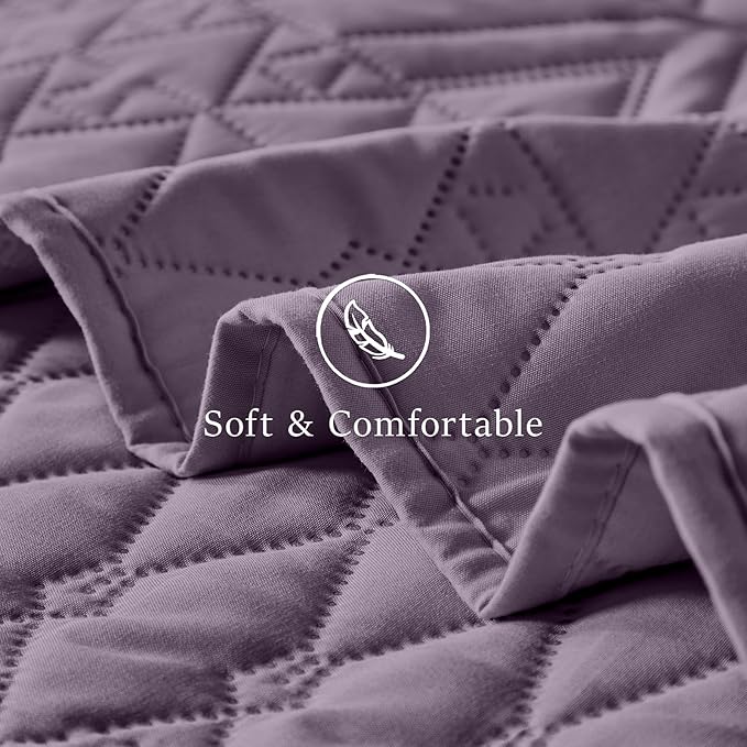 akkialla Twin Quilt Set, Boho Geometric Pattern, Soft All-Season Bedding - Image 6