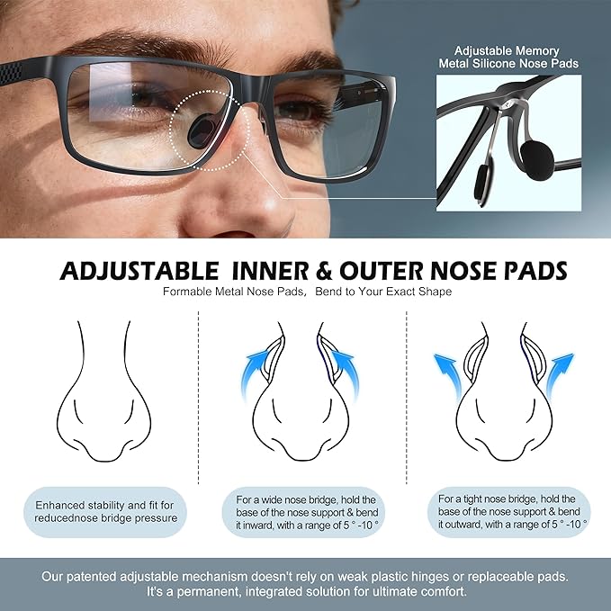 ANYLUV Blue Light Blocking Glasses Men Computer Gaming Glasses Lightweight - Image 4