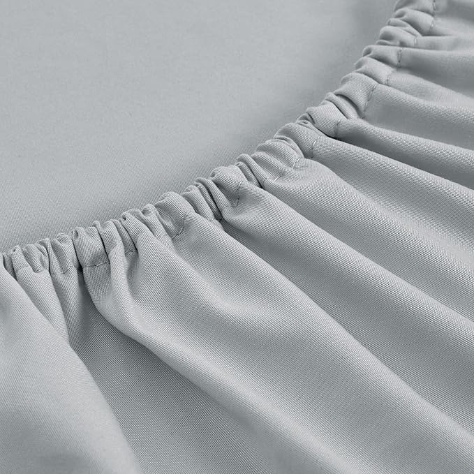 FreshCulture Twin Fitted Sheets, Bulk Pack of 6, Deep Pocket, Soft Microfiber - Image 2