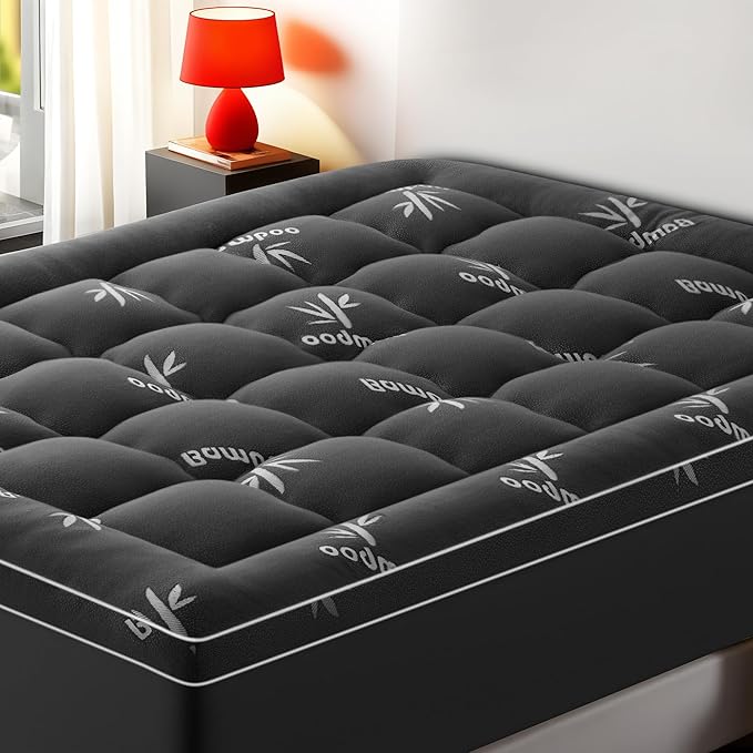Mattress Topper King Size, Cooling Extra Thick Breathable Viscose Made from by SakuraHome
